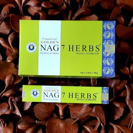 Golden Nag 7 Herbs-7 Gyógynövény Füstölő