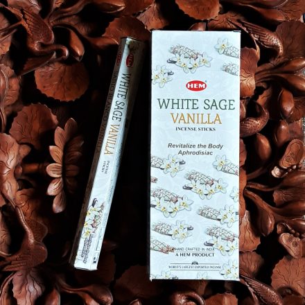 HEM White Sage Vanilla-Fehér Zsálya és Vanília Füstölő