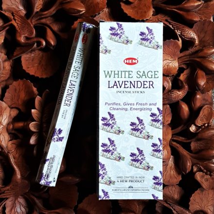 HEM White Sage Lavender-Fehér Zsálya és Levendula Füstölő