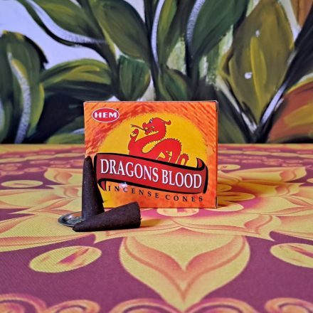 Hem Dragons Blood Sárkányvér  Kúp Füstölő