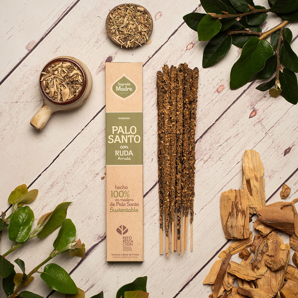 Sagrada Madre Palo Santo with Ruda Ruta Füstölő